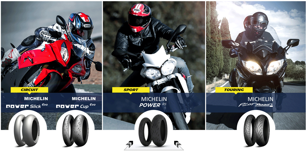 Michelin motorcycle tyre range